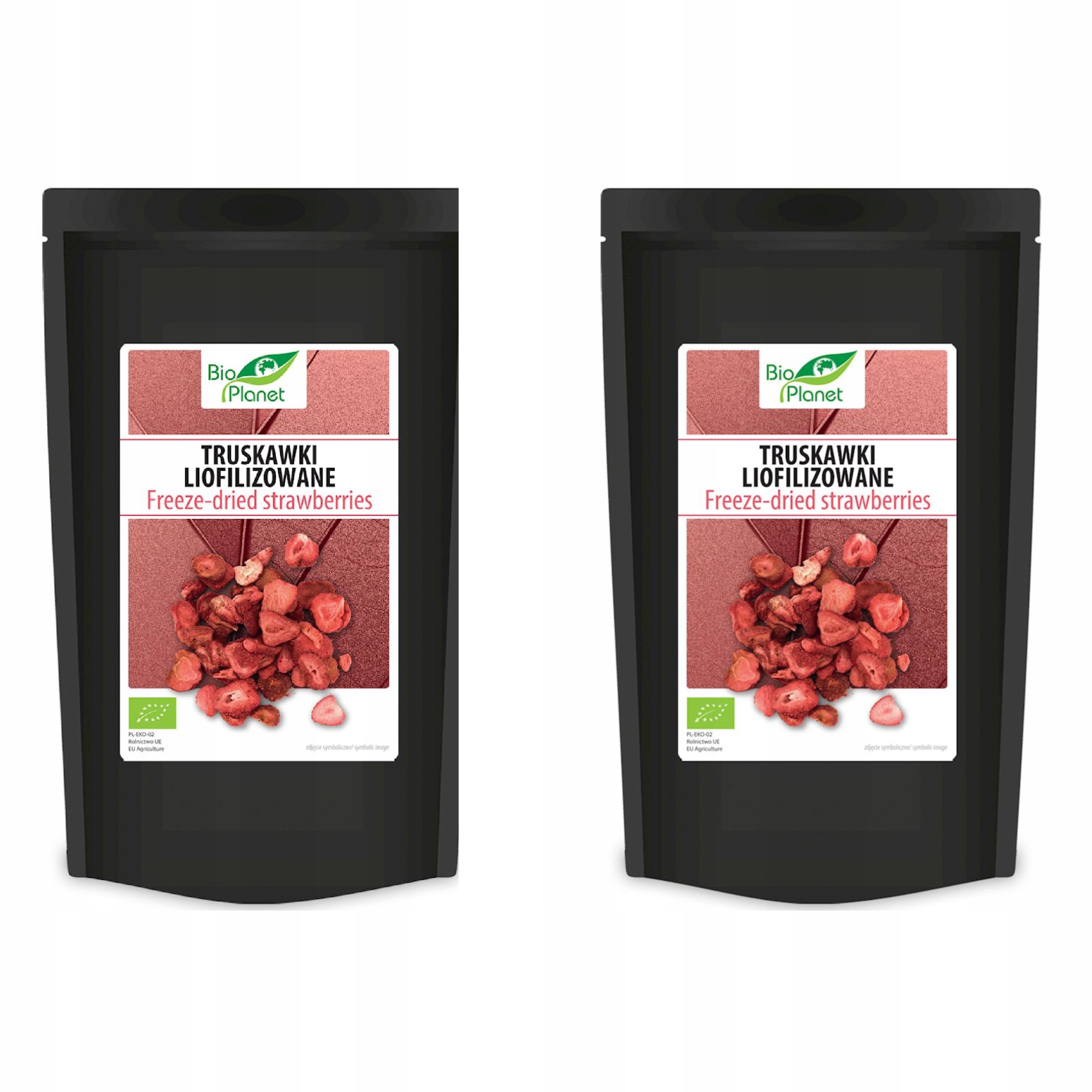 2x Truskawki Liofilizowane Bio 30 g Bio Planet
