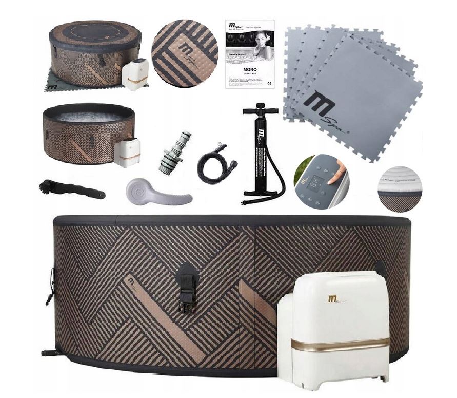 SPA OGRODOWE z HYDROMASAŻEM MONO 6 osobowe Generator OZONU MSP Długość 173 cm