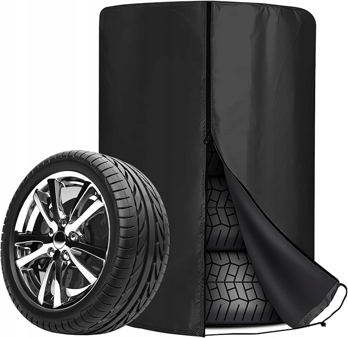 DUŻY POKROWIEC PLANDEKA TORBA ZAPINANA NA KOŁA OPONY FELGI AUTA GARAŻ ZIMA