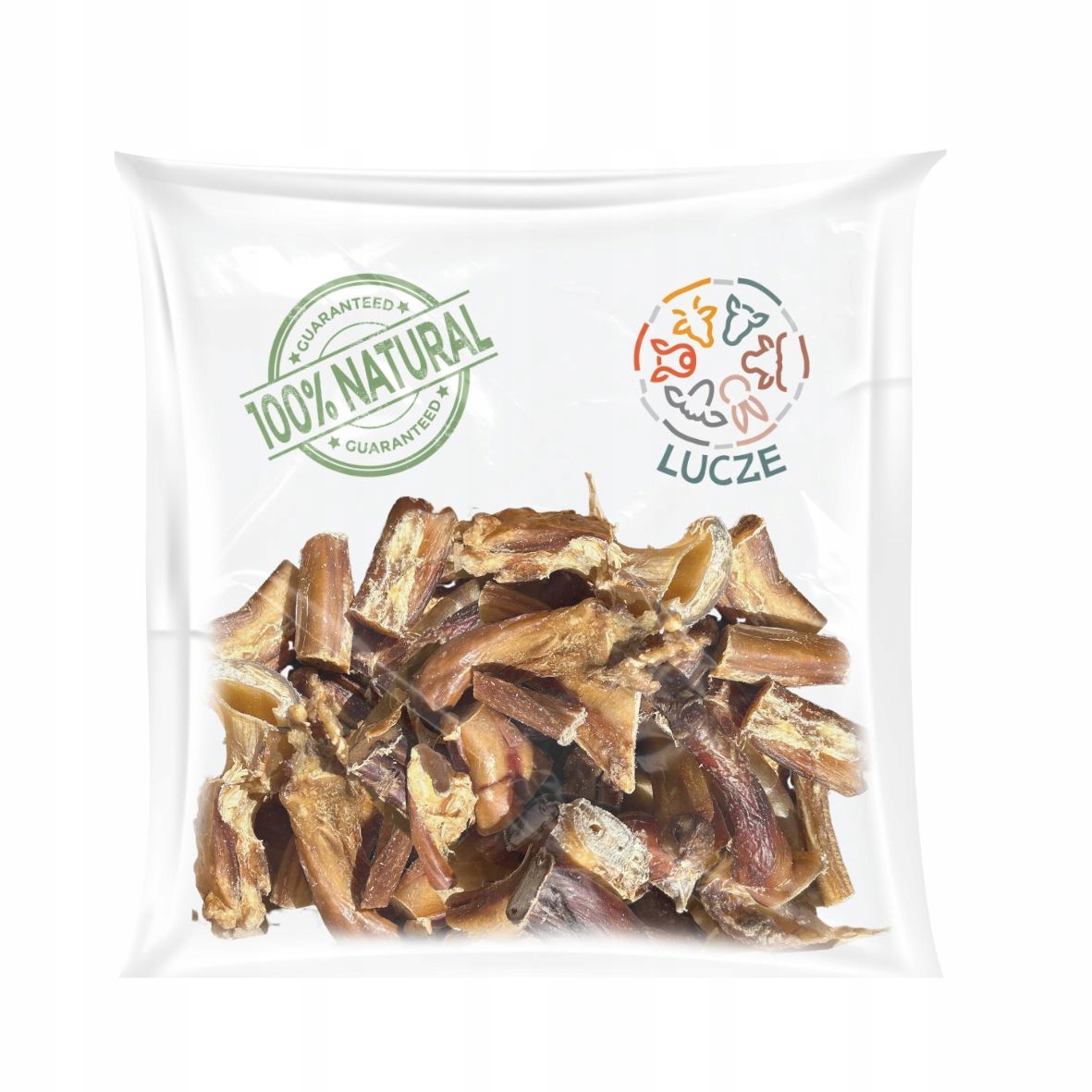 Lucze hovězí Koncovky 500G sušené 100% Přírodní psí pamlsek
