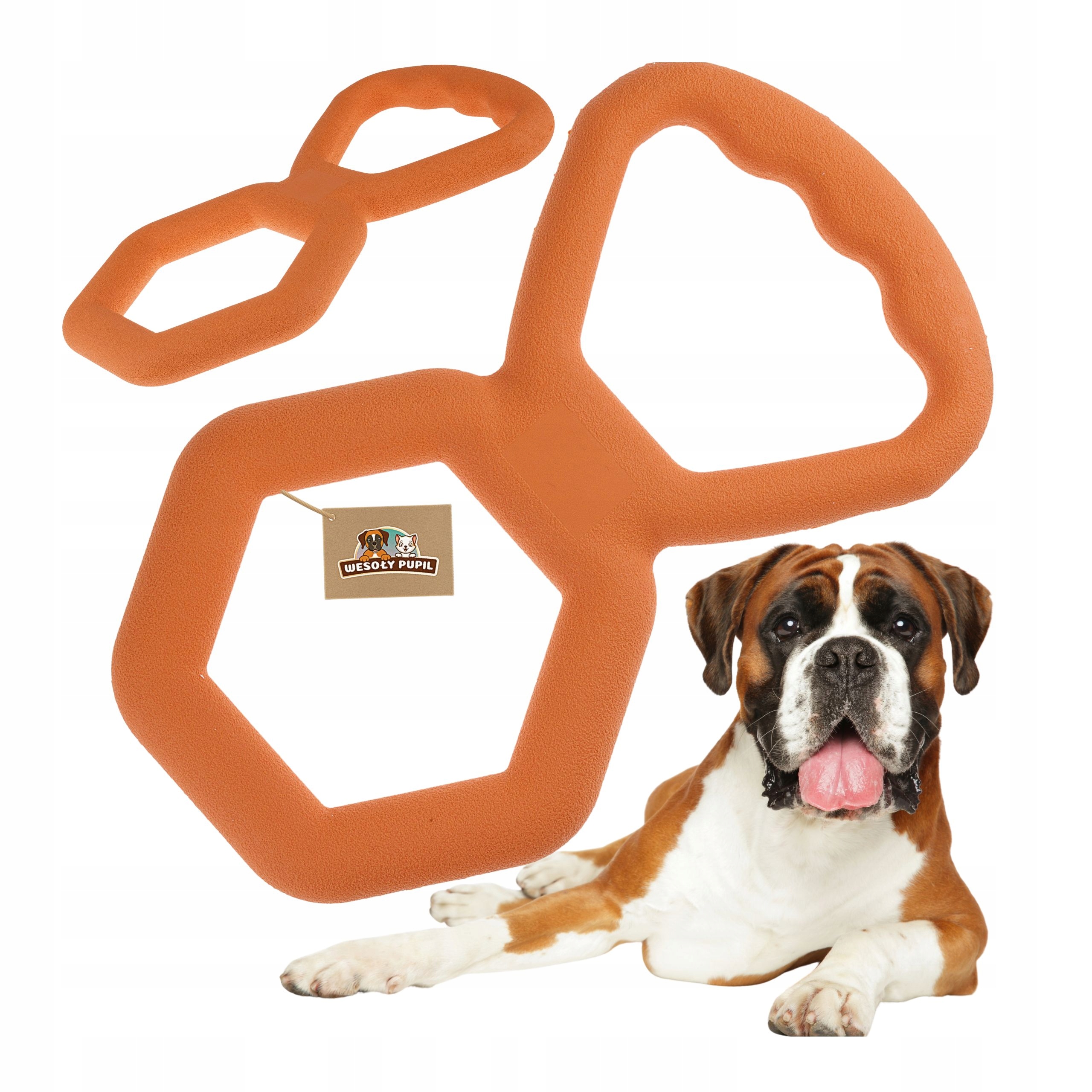 Levně Kousátko pro psy Wesoły Pupil Hračka pro psy Mocny Gryzak z gumy Tpr pro