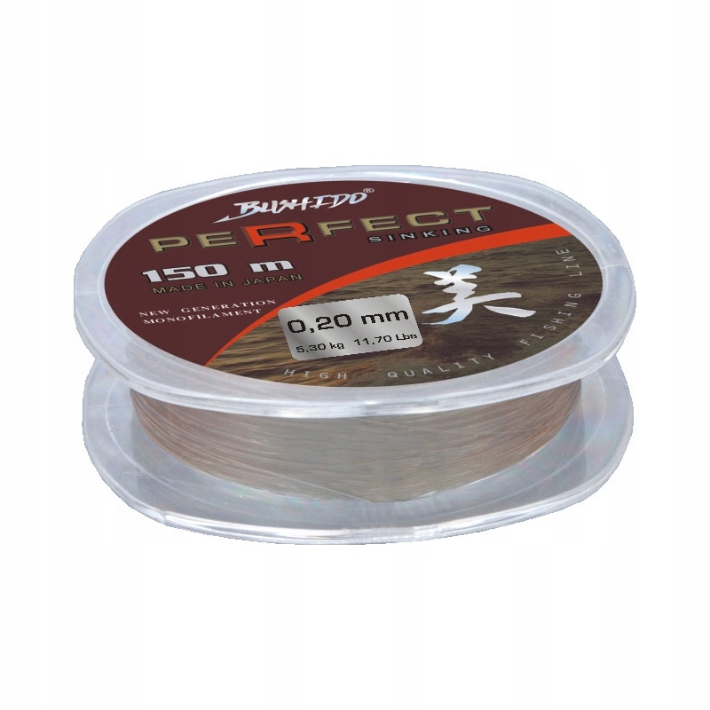 Traper Żyłka Bushido Perfect Sinking 0,18mm 150m 3,95kg Tonąca