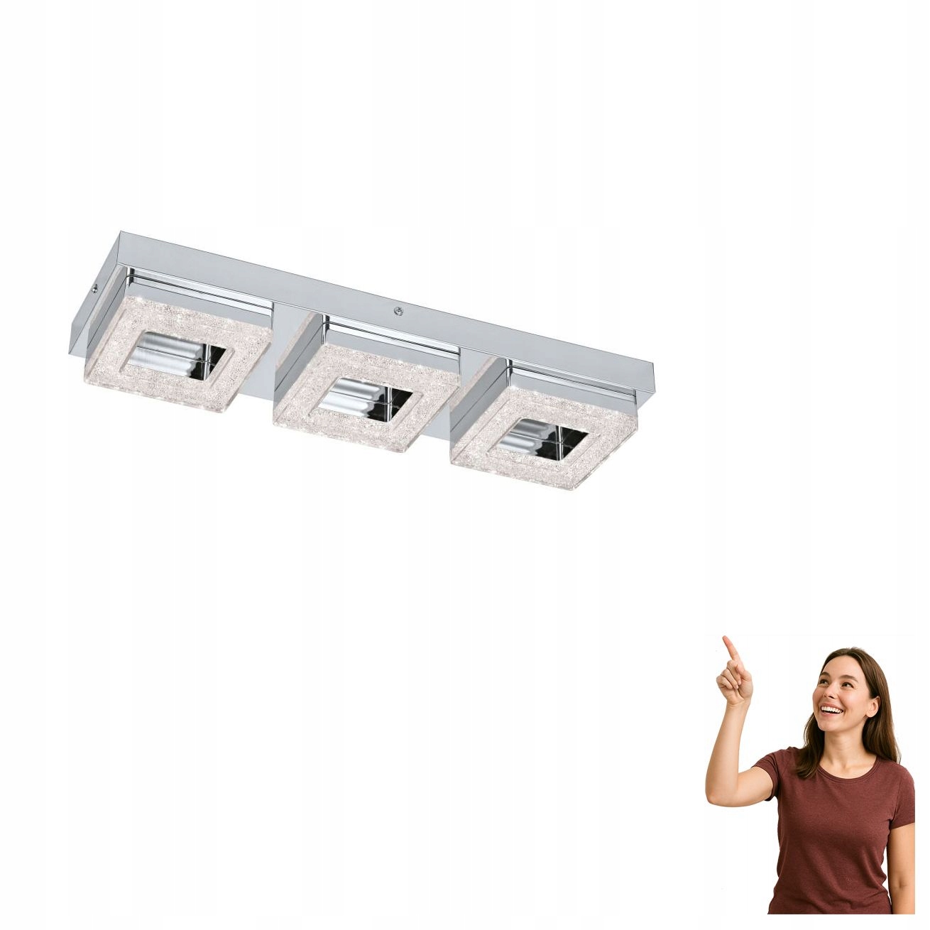 Led stropná lampa 3x3,5W Fradelo 95656 Eglo