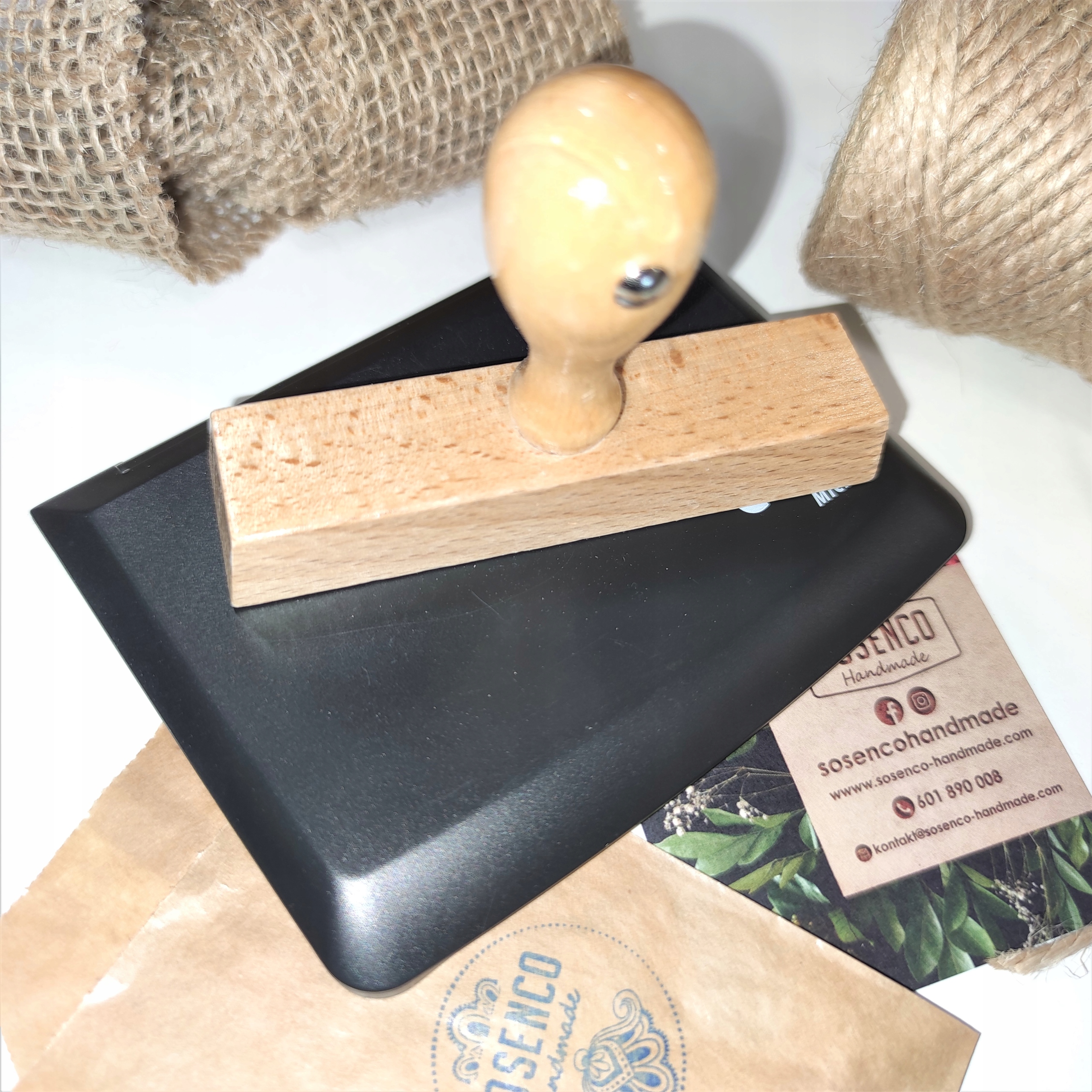 Razítko dřevěné 10x2,5 cm s vaším Logem a inkoustem