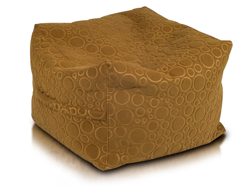 60x45 NIEBIESKA PUFA KOSTKA WE WZOREK 3D NOWOŚĆ Głębokość mebla 60 cm