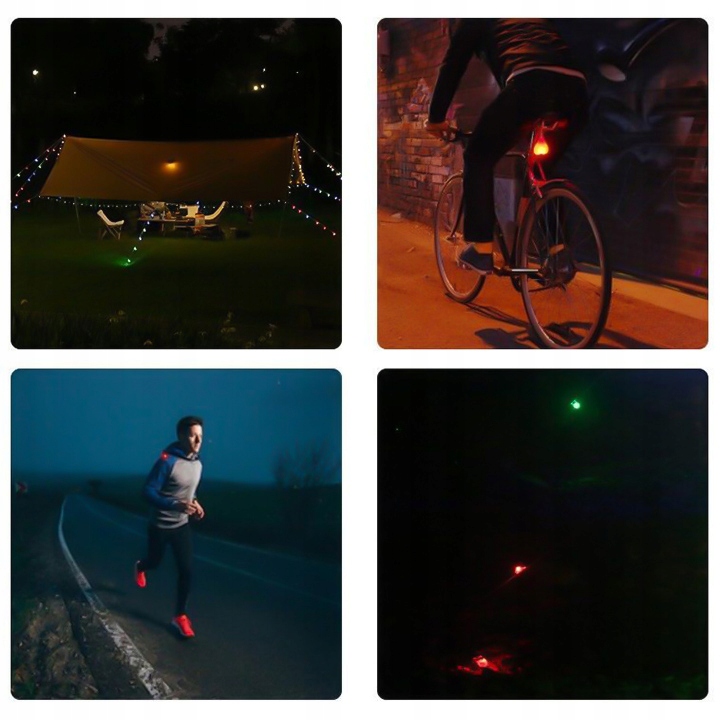 lampka ostrzegawcza do tylnych świateł rowerowych Model 01