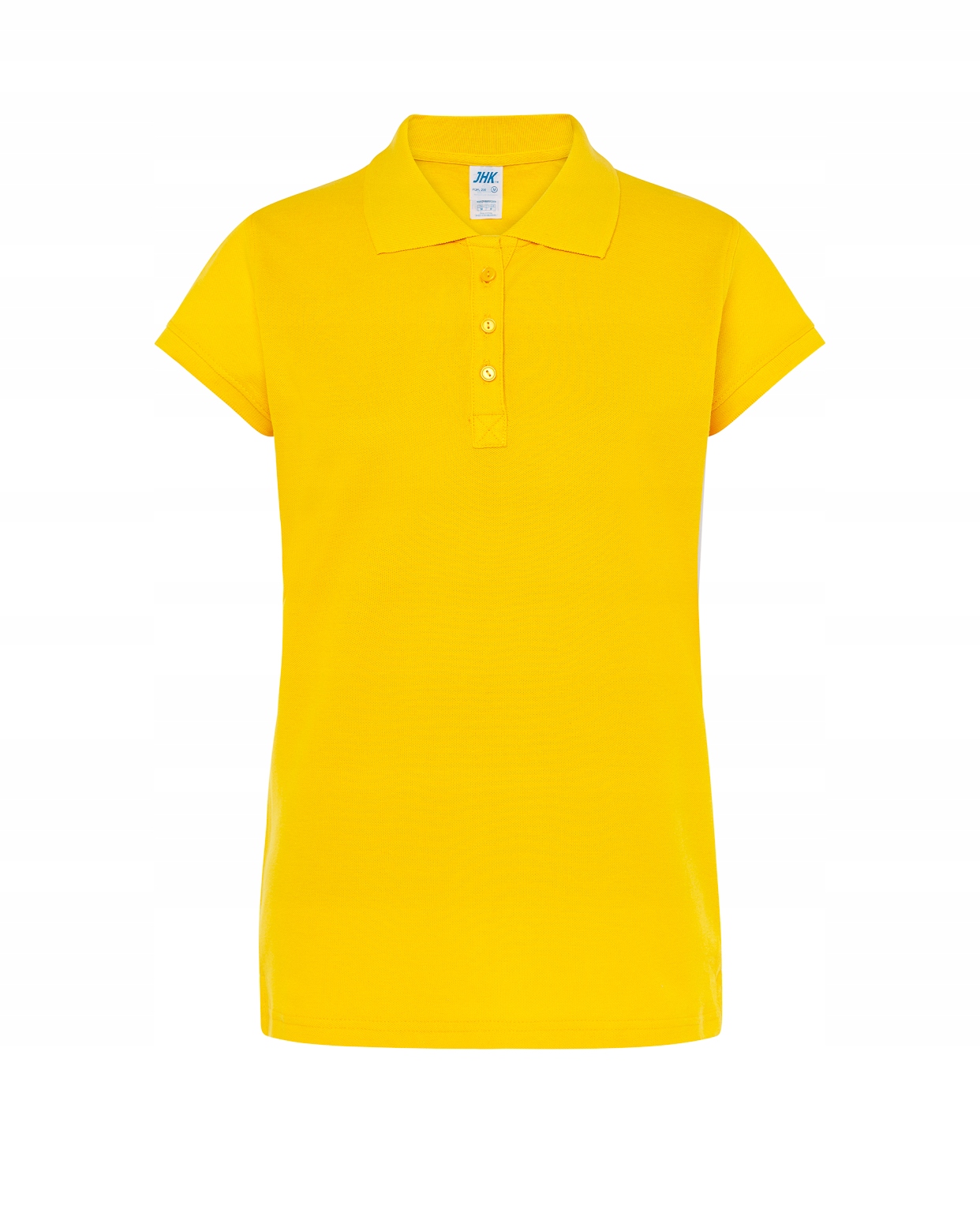 KOSZULKA POLO damska BAWEŁNA 100% JHK ŻÓŁTY M POLÓWKA