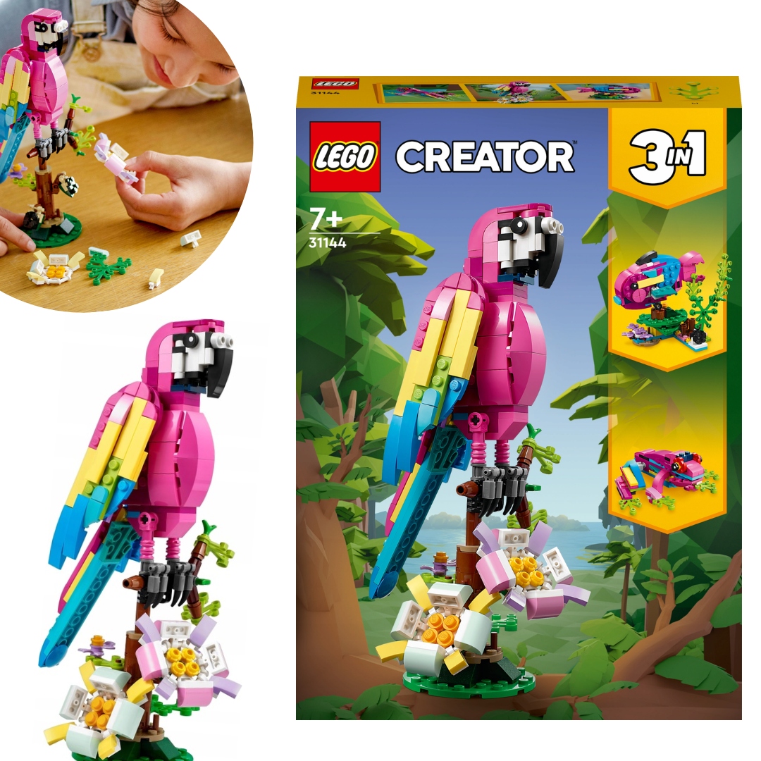 Lego Creator Egzotyczna Różowa Papuga 3w1 31144