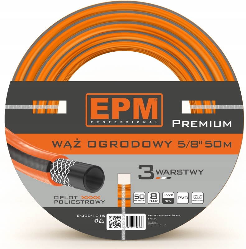 Vystužená Hadica Pre Postrekovacie Zariadenia 5/8 50 Mb Premium E-200-1015