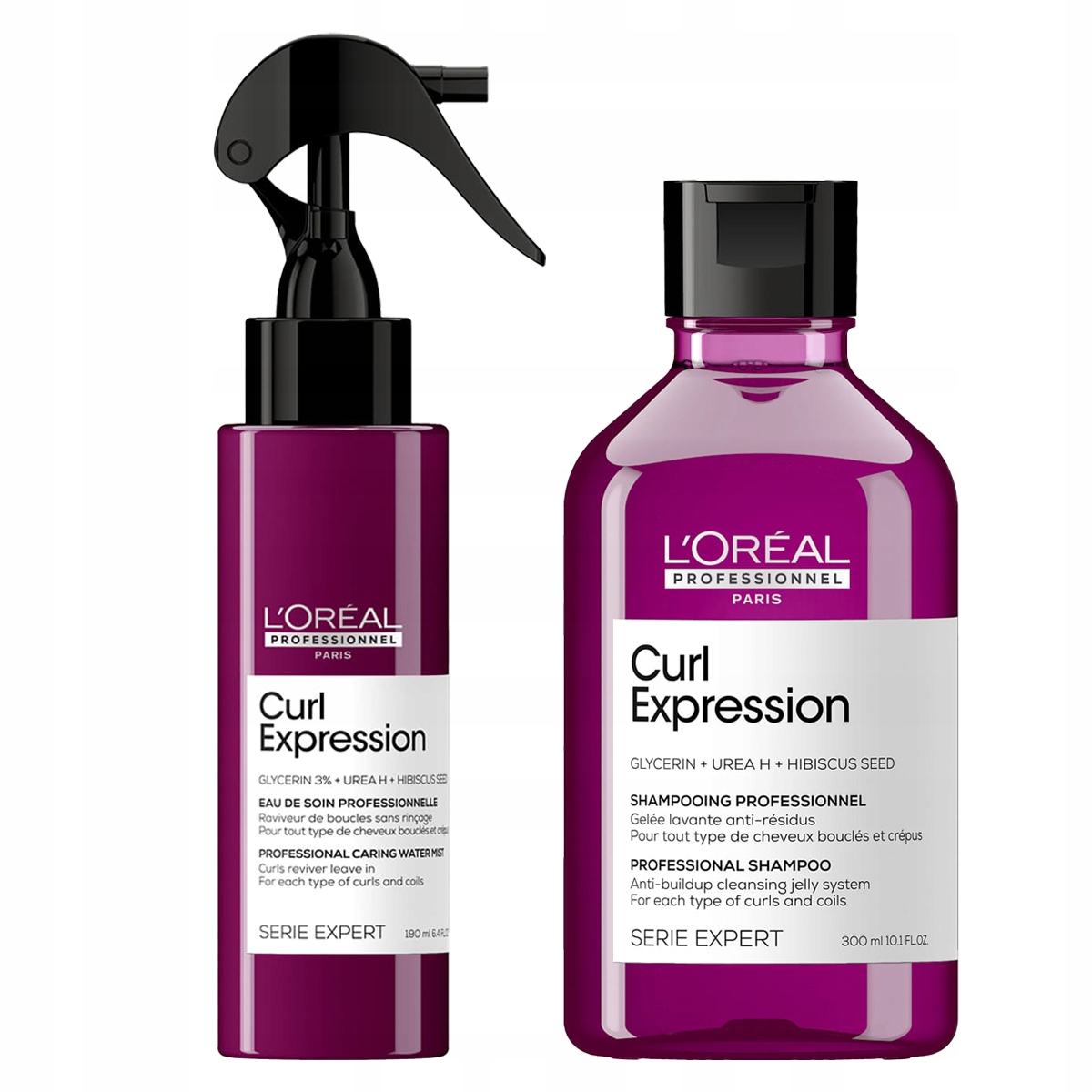 Loreal Curl Expression zestaw do kręconych włosów szampon mgiełka