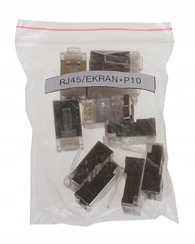 

Wtyk RJ45 Ekranowany RJ45/EKRAN*P10 Op. 10SZT Abcv