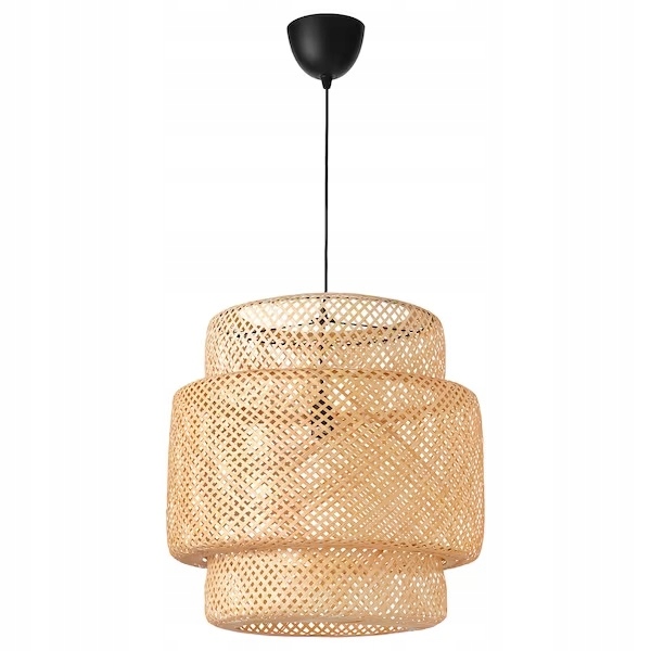 Ikea Sinnerlig závěsná bambusová lampa Boho 50 cm