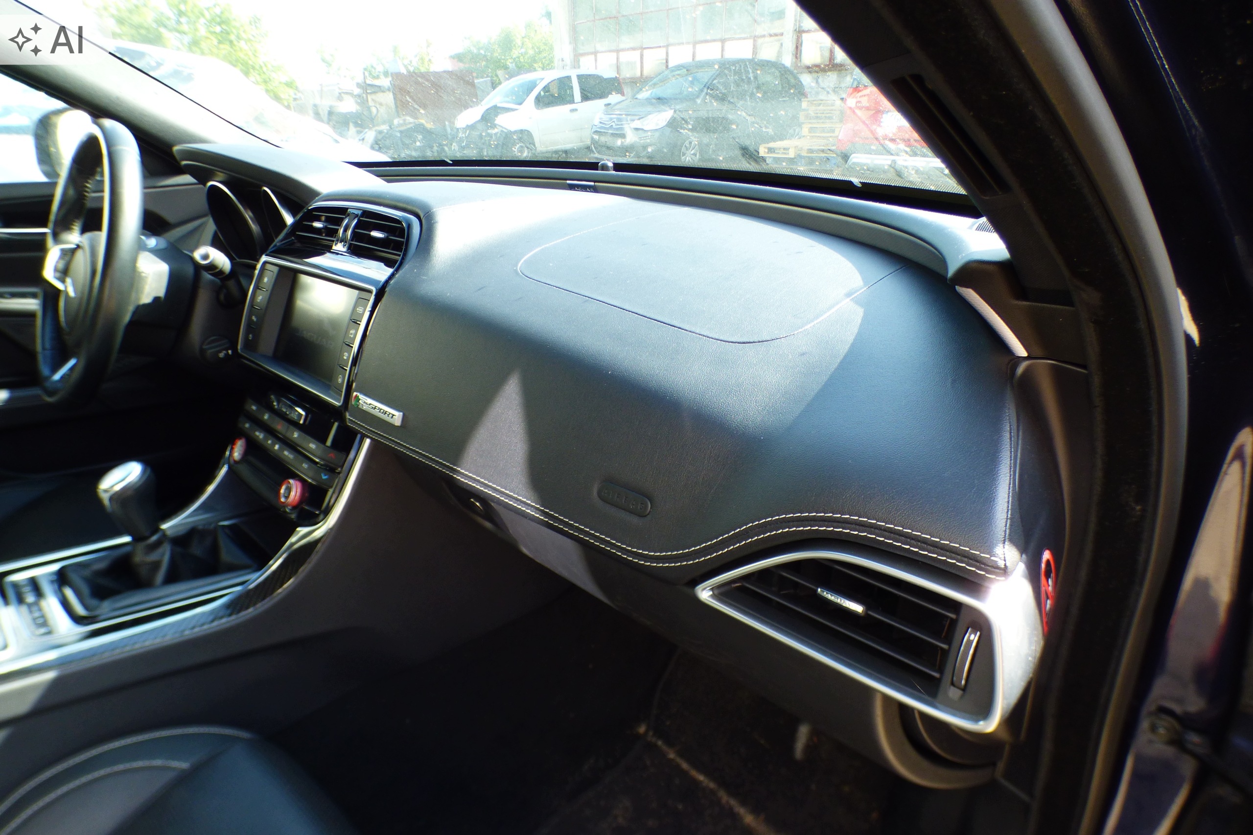 dashboard console airbags adjusters KPL. leather original st.BDB JAGUAR XE 2016