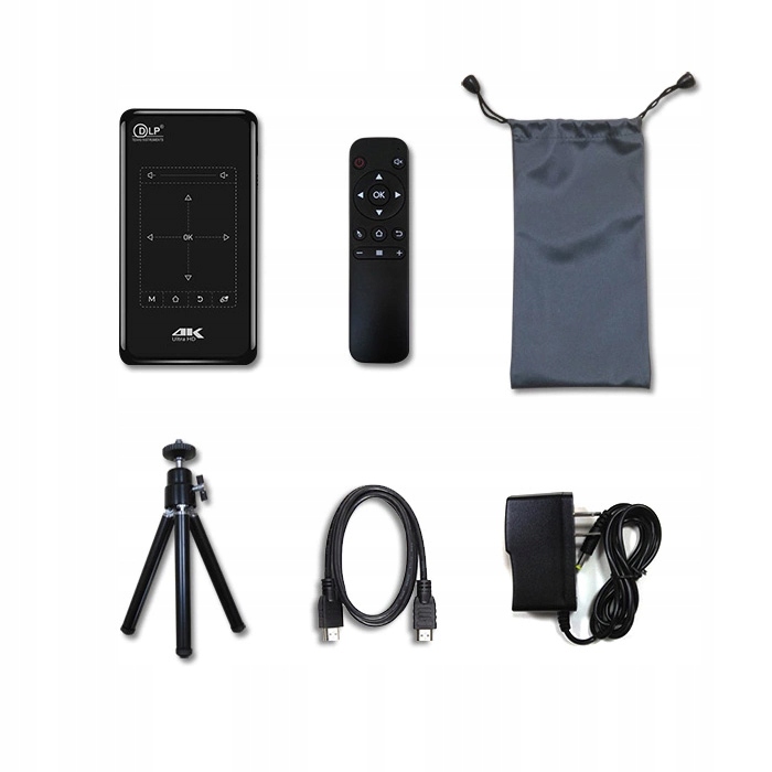 MINI PROJEKTOR RZUTNIK Mini DLP ANDROID 9.0 TOUCHPAD HDMI USB 2/32GB Wysokość produktu 1.5 cm