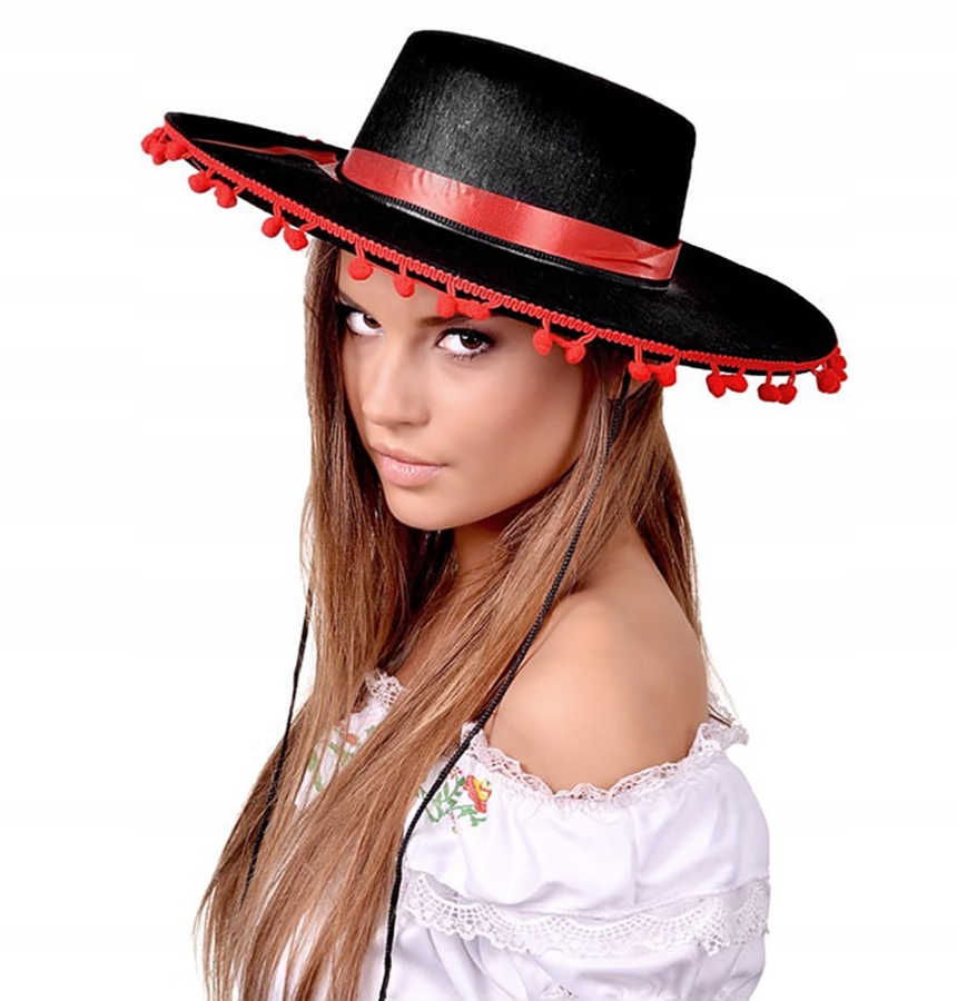 KAPELUSZ HISZPAŃSKI sombrero meksykański TORREADOR Marka Kraszek