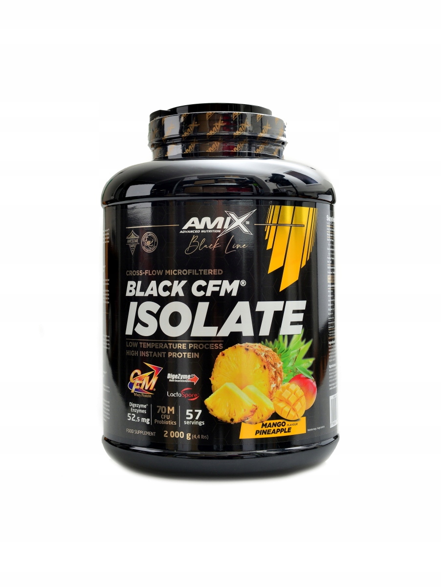 Black line Black Cfm isolate 2000 g mango ananas Amix nutrition