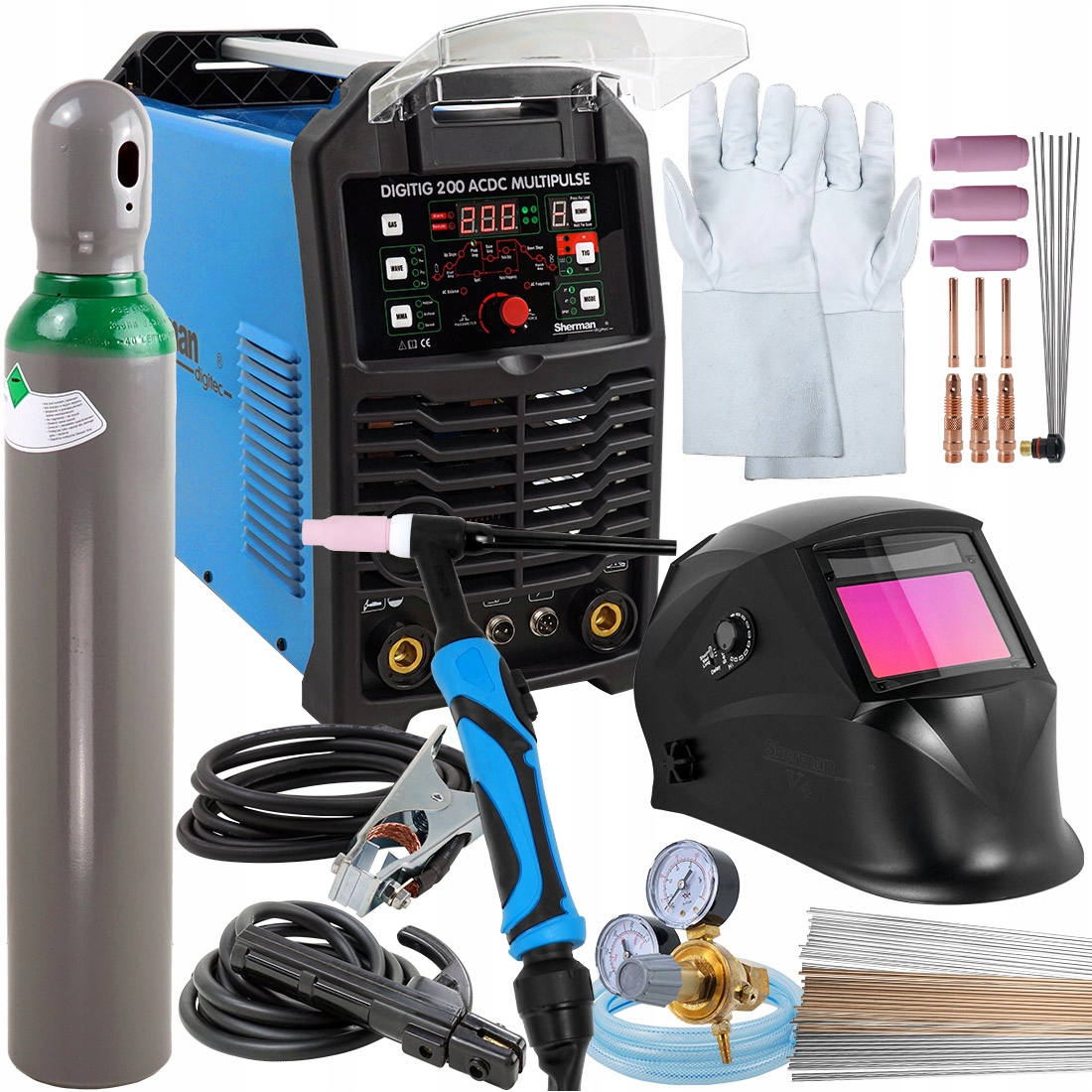 

Spawarka Tig Sherman Digitig 200 Ac DC Multipulse