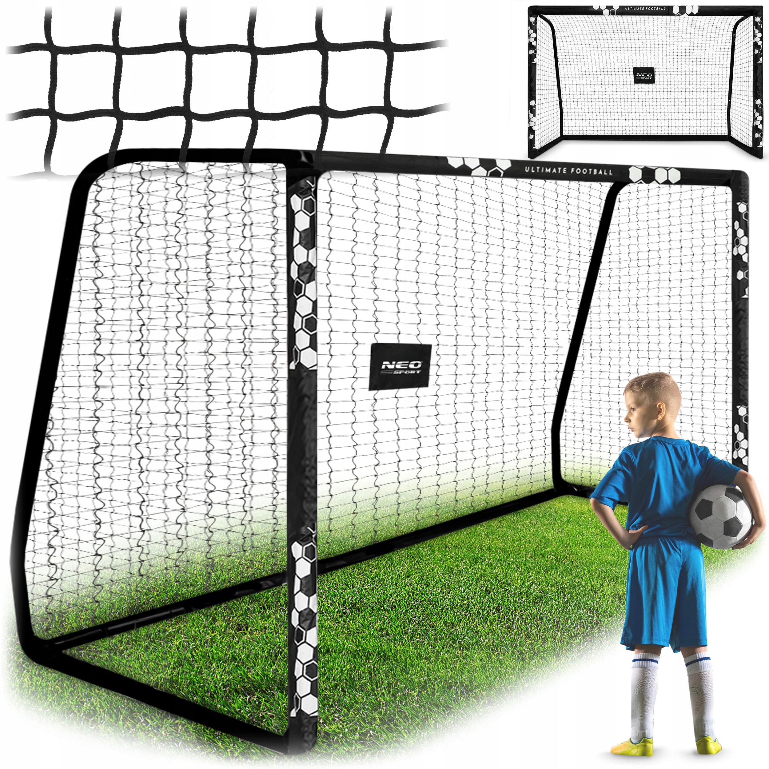 Neo-Sport NS-472 Fotbalová branka 300 x 200 x 120 cm, Hexagon