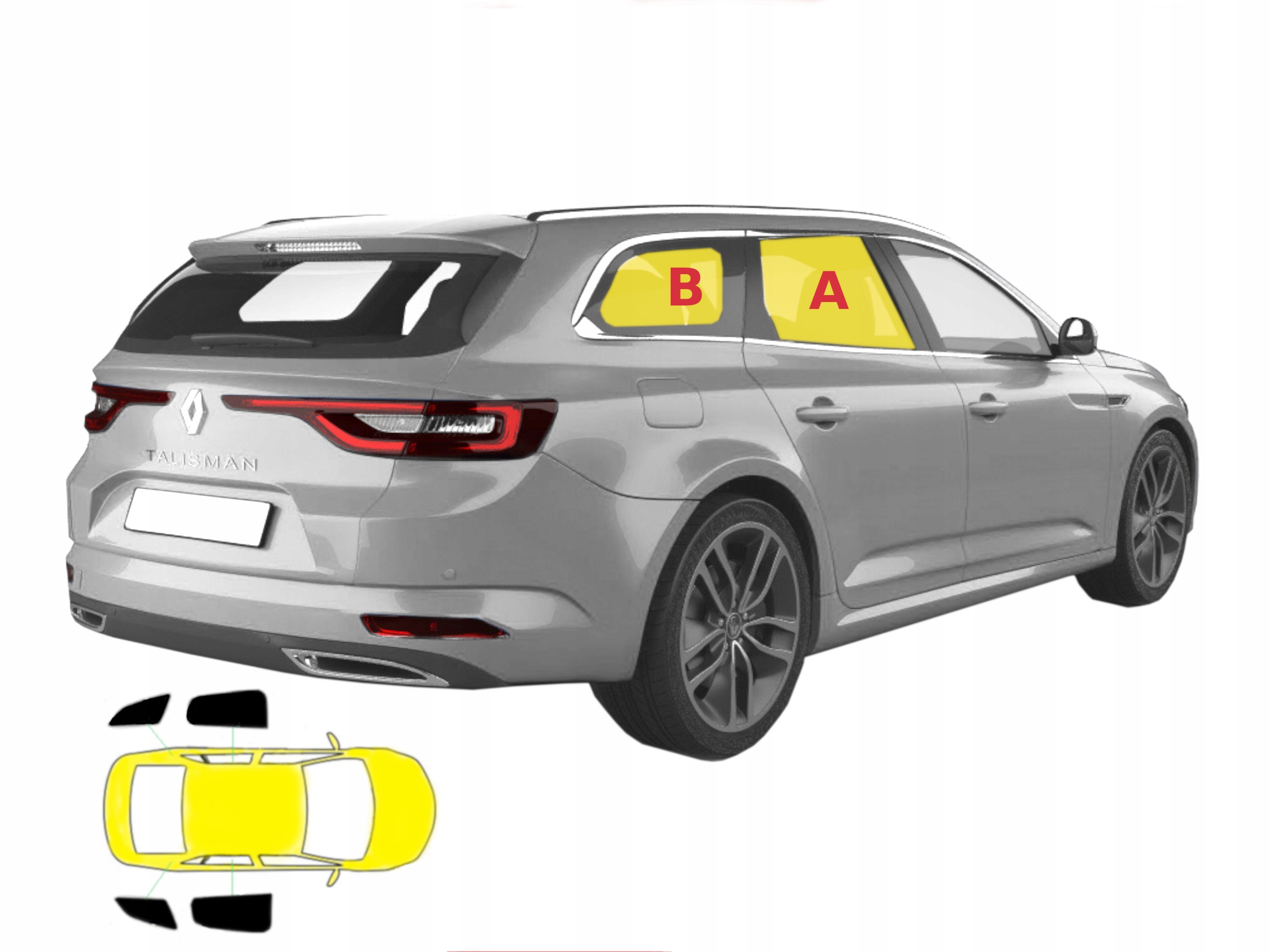 

Zasłonki dedykowane Renault Talisman kombi-4 sztuk