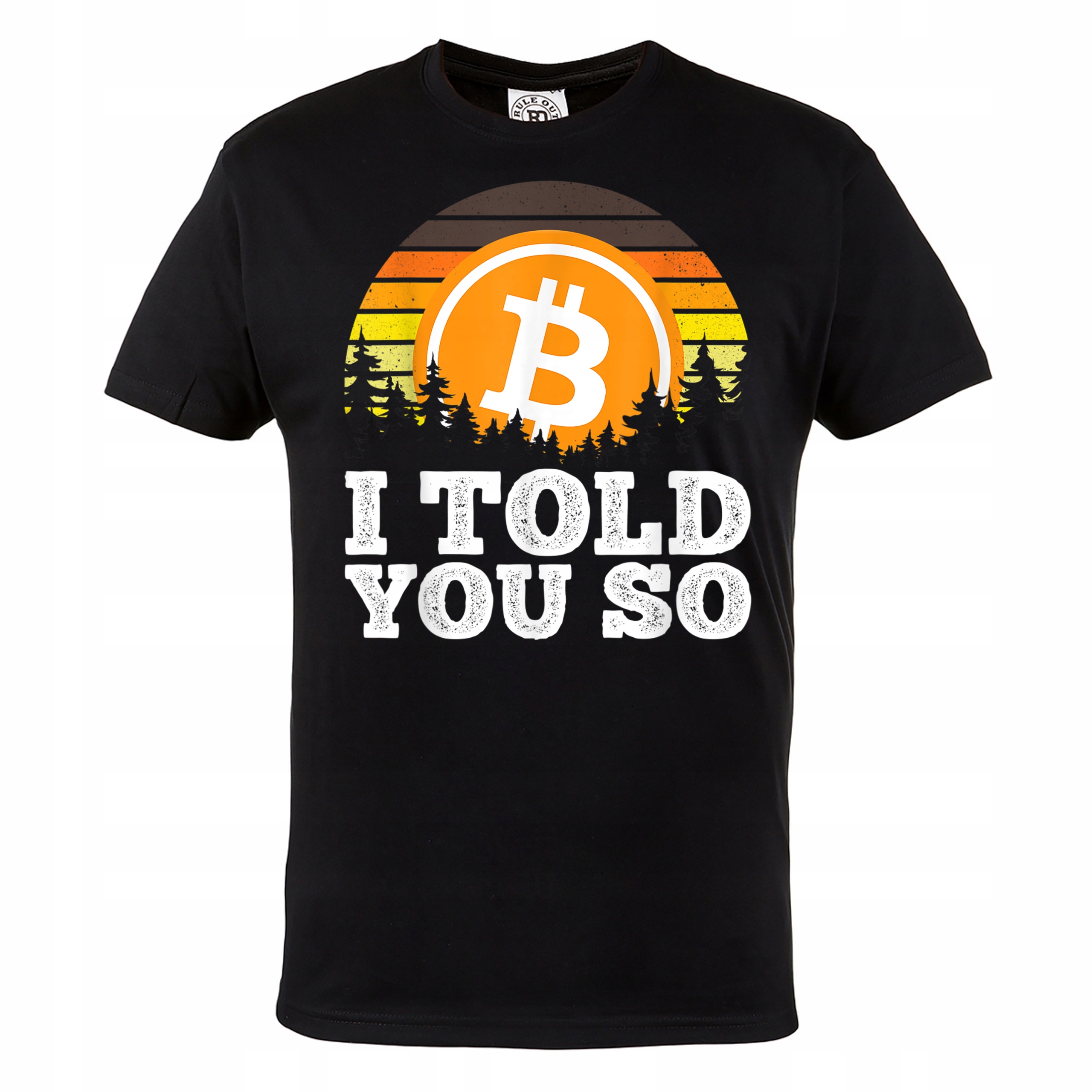 

Męska Koszulka Z Nadrukiem Bitcoin Kryptowaluty