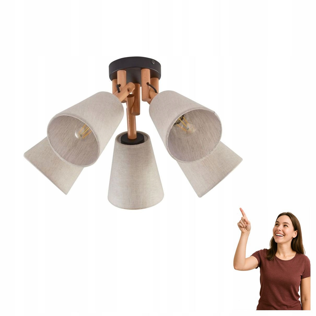 Stropná lampa Vaio Nature 575 Tk Lighting