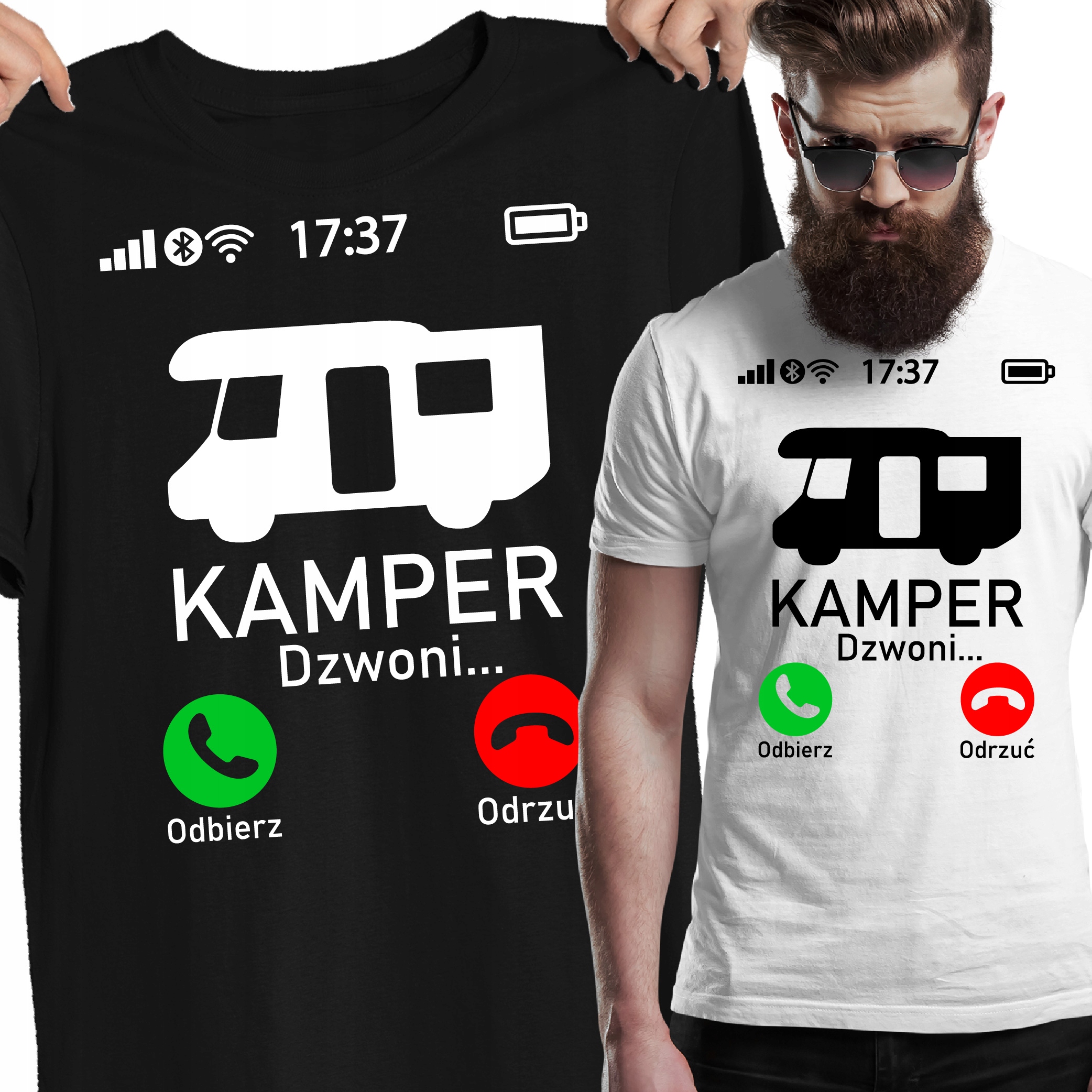 

Koszulka kamper dzwoni caravaning camper podróż