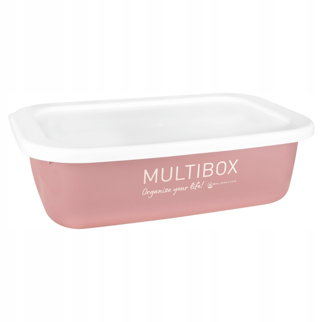 Pojemnik organizer Multibox stajenny 3 l z pokrywą Waldhausen różowy