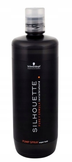 Schwarzkopf Silhouette Pump Spray Hold 1L Lakier Do Włosów Zapas