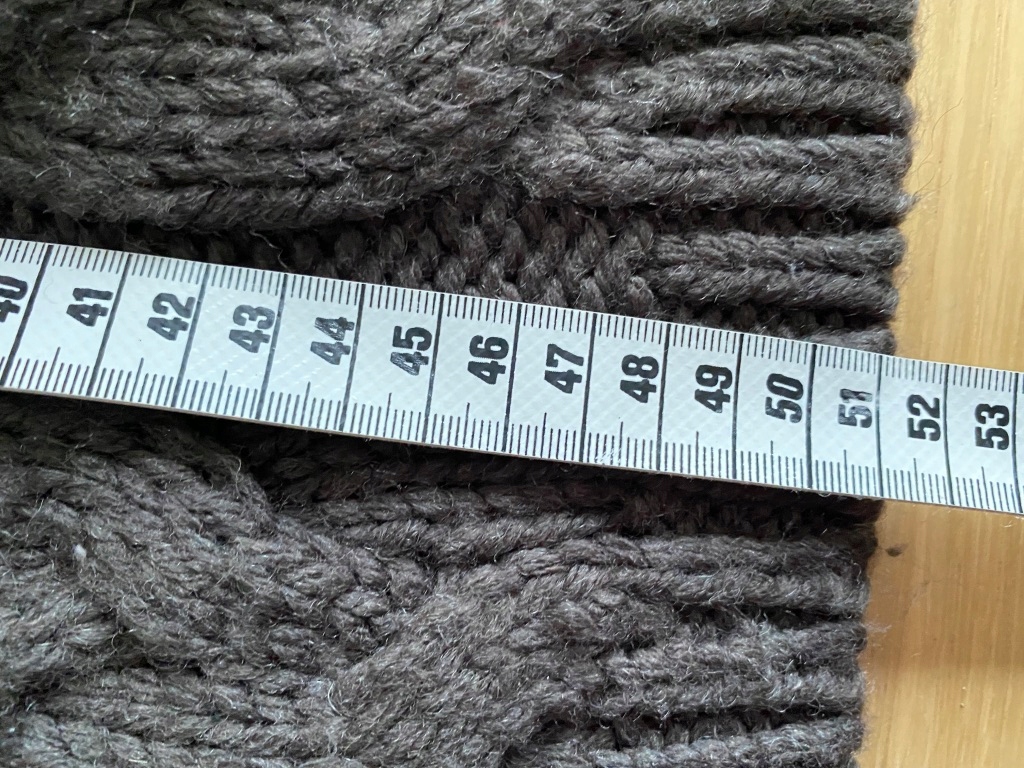 czekoladowy sweter ESPRIT wełna L / 8176 Rękaw rękaw 3/4