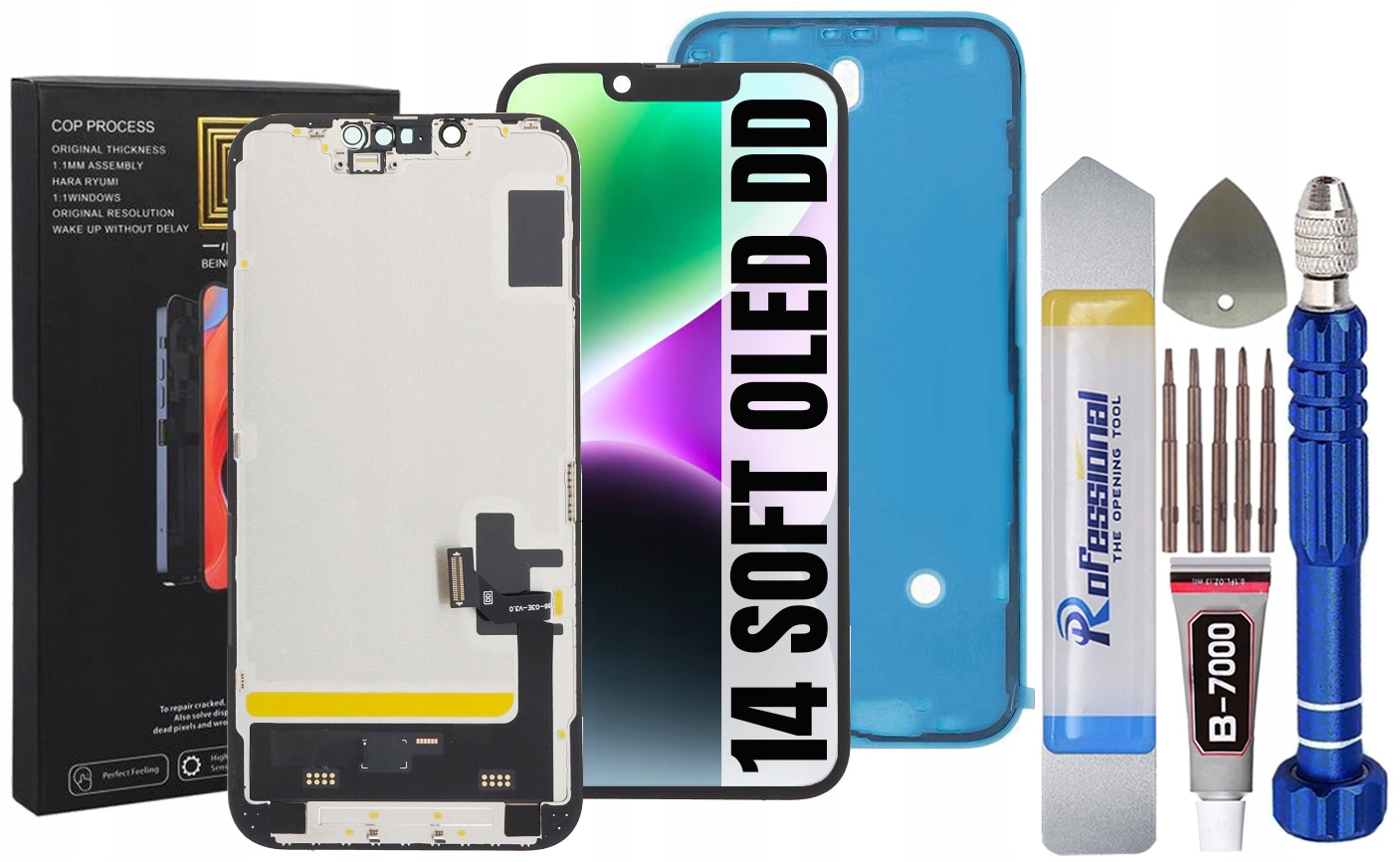Displej Pro Iphone 14 Soft Oled IC DD Displej Těsnění