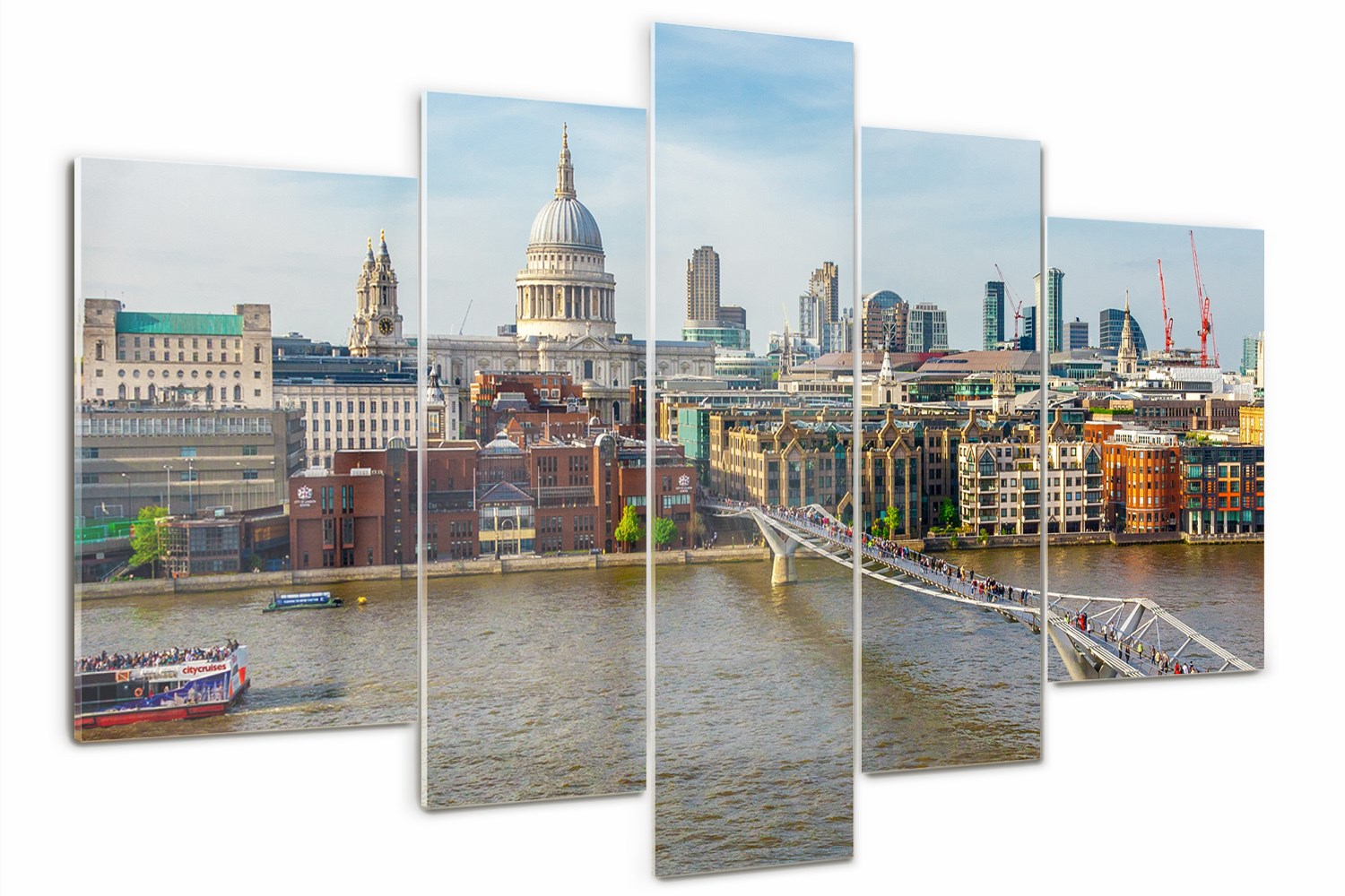 

Obraz szklany tryptyk do sypialni Tamiza Londyn