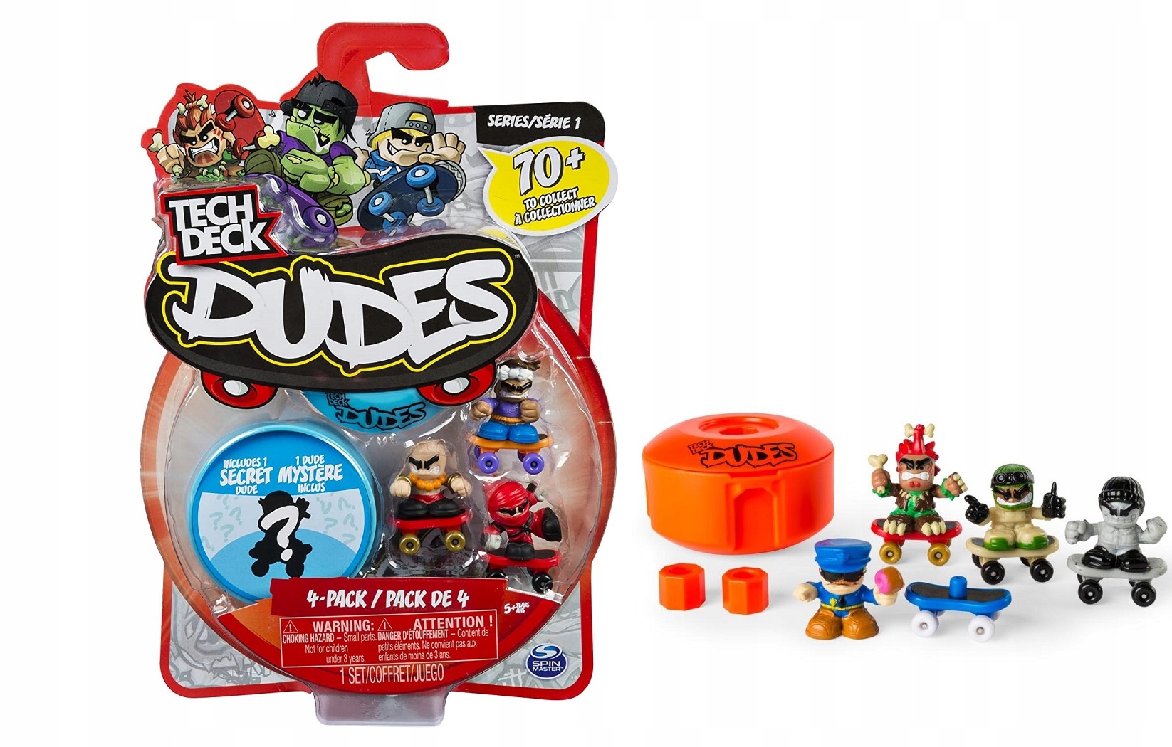 

Tech Deck Dudes Zestaw Figurka Deskorolka 4-PAK