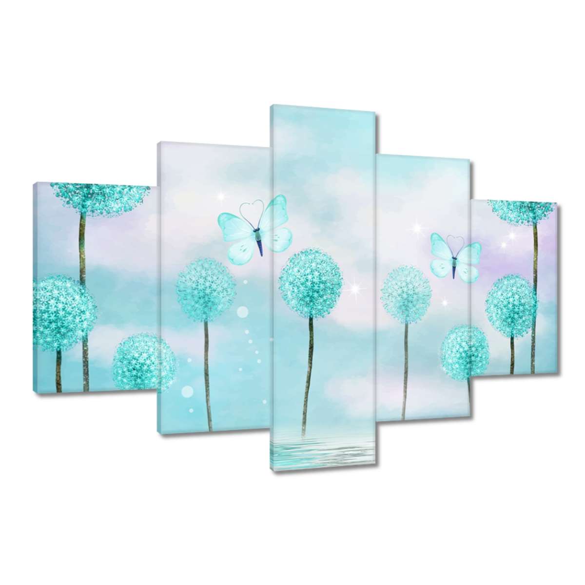 Obrazy 120x80 Motýlci Tyrkysový svět