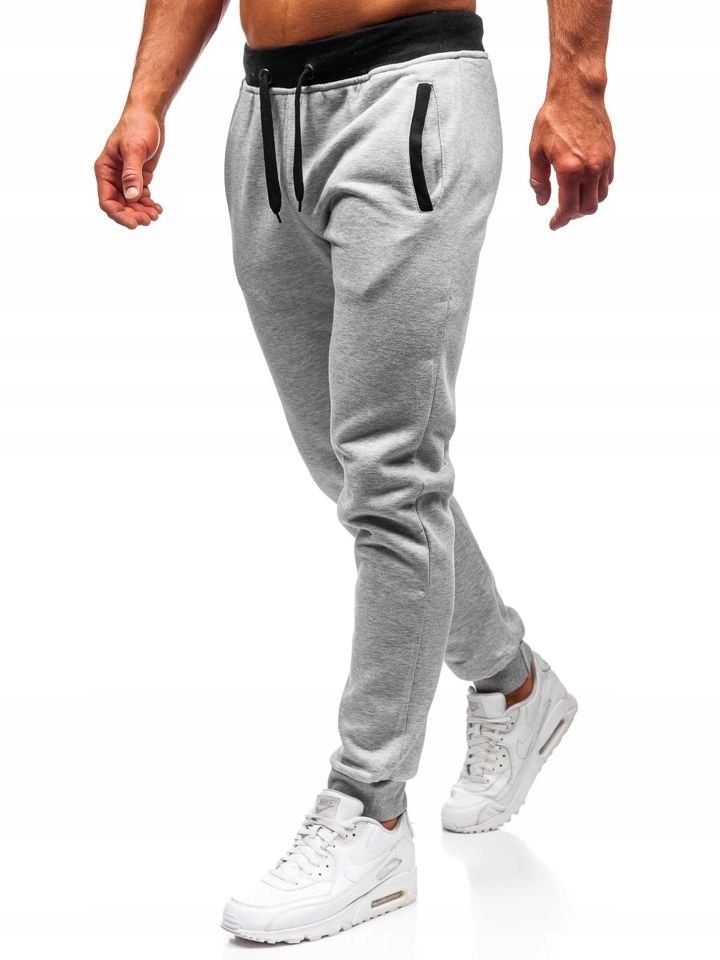 

Spodnie Męskie Dresowe Szare AK13-1 DENLEY_2XL