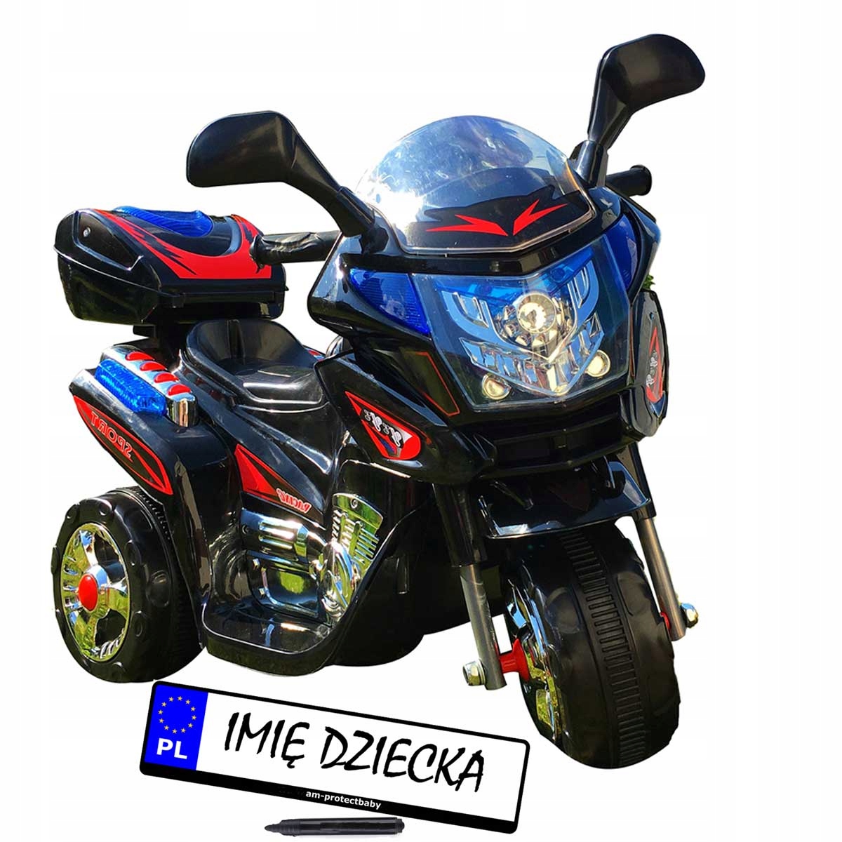 Motorek Dla Dzieci Na Akumulator Dźwięki Motor