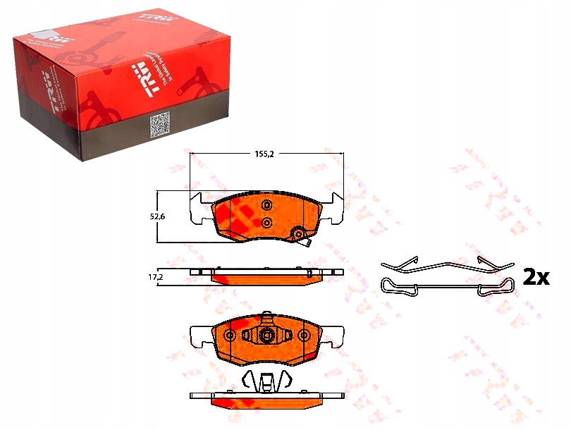 Sada Brzdových Destiček Trw 1605280 95517028 L