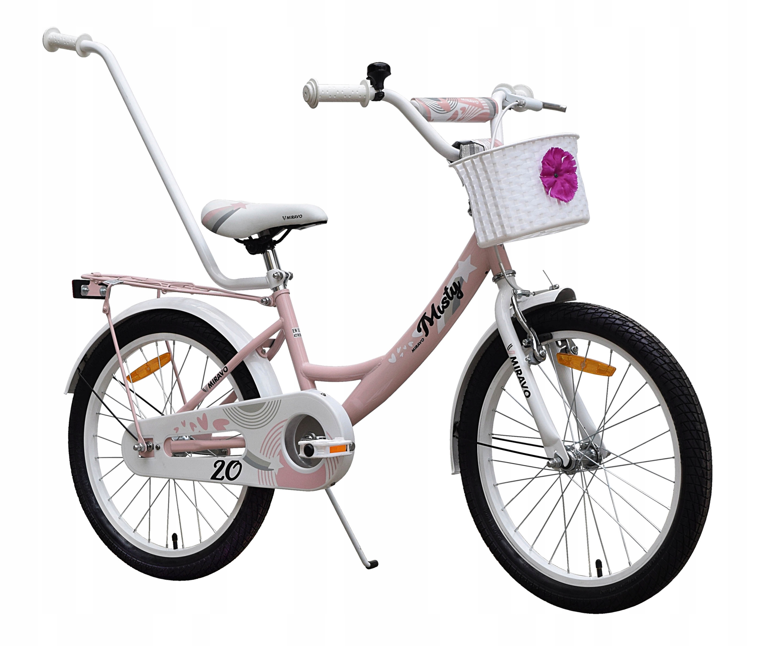 Rowerek Dziecięcy 20 Cali Rower Dla Dziewczynki Koszyk Prowadnik