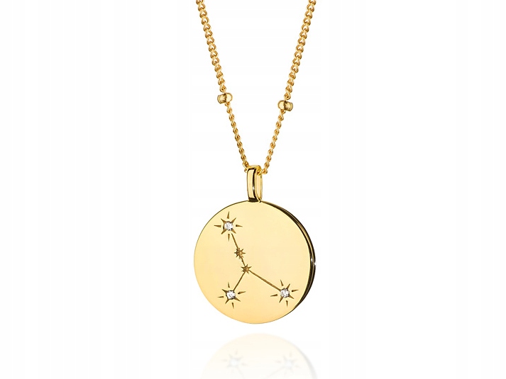 

Pozłacany Naszyjnik 925 Zodiak Rak Gwiazdozbiór