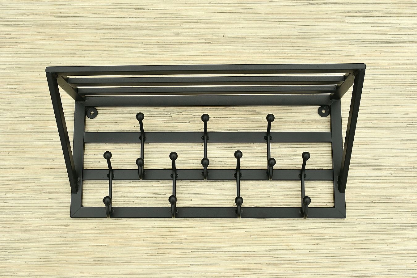 WIESZAK Z PÓŁKĄ METALOWY 50 cm Z METALU PRZEDPOKÓJ Szerokość mebla 50 cm