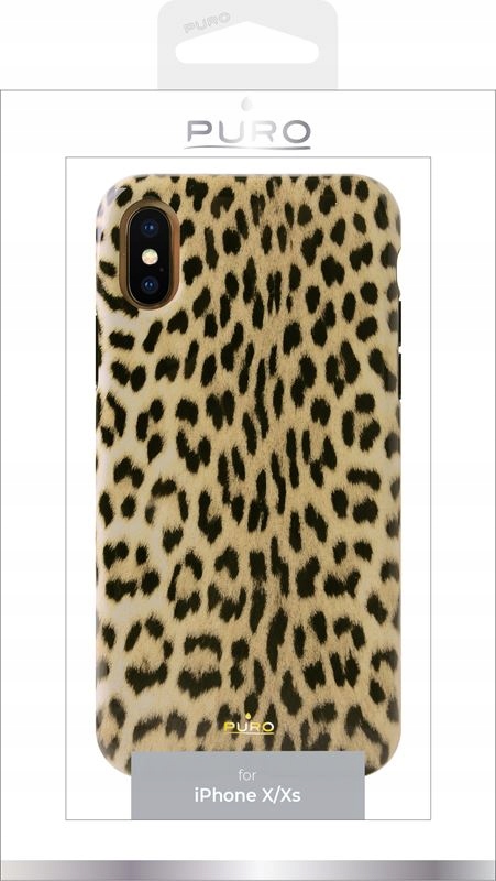 

Puro Leopard Case Cover w Panterke do iPhone X Xs