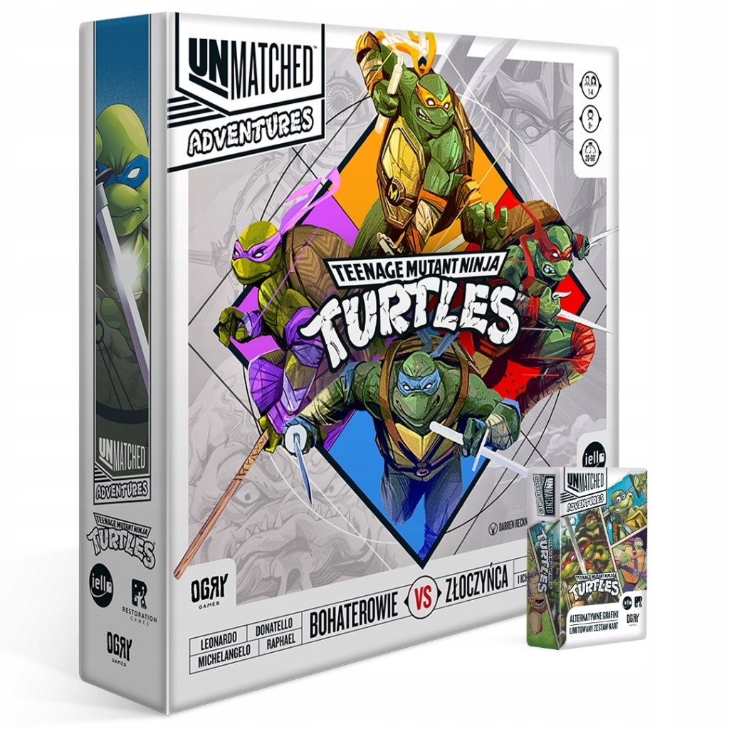 Gra Unmatched: Adventures Tmnt podstawa Ogry Games