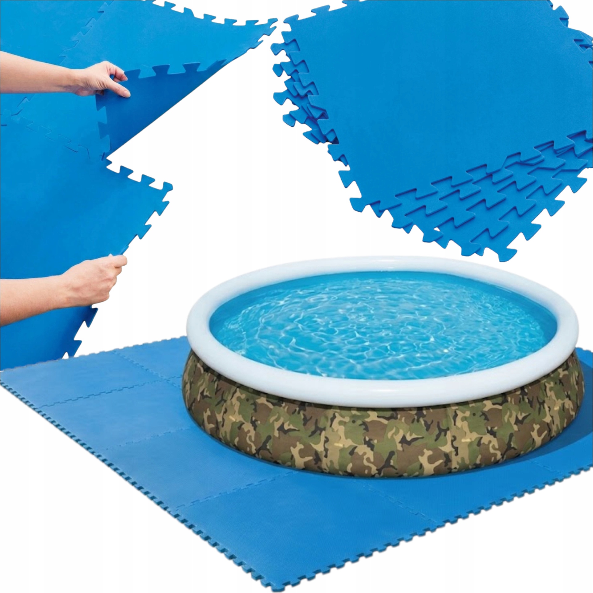 Mata Pod Basen I Spa Dmuchane Izolacja Przez Utratą Temperatury 150x150cm