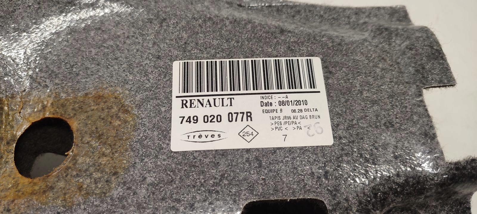 mats floor front Renault Grand Scenic III 2,0 DCI