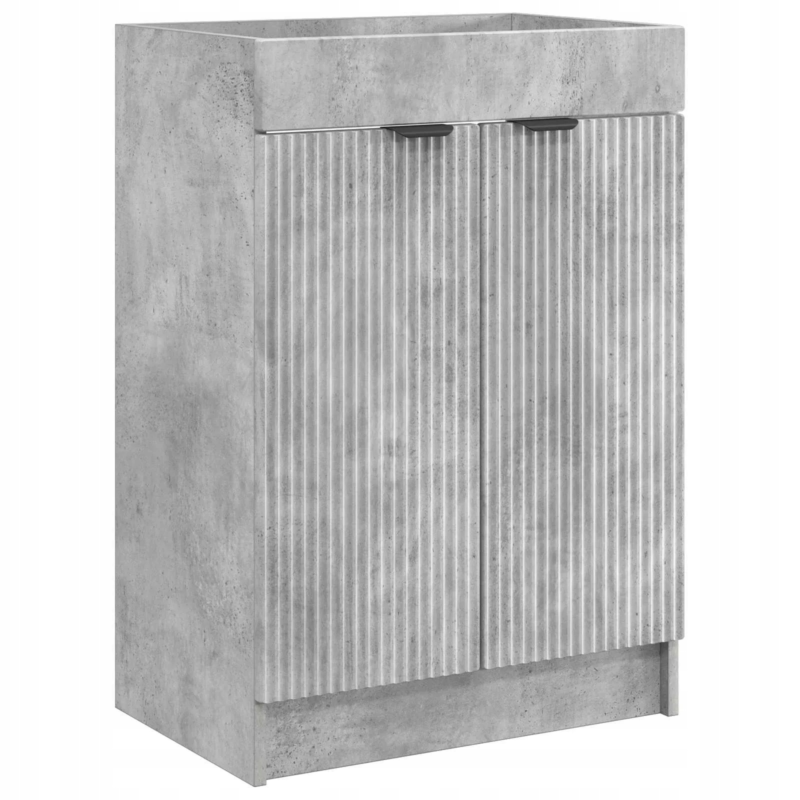 vidaXL Koupelnová skříňka pod umyvadlo Betonově šedá 56 x 37,5 x 81 cm