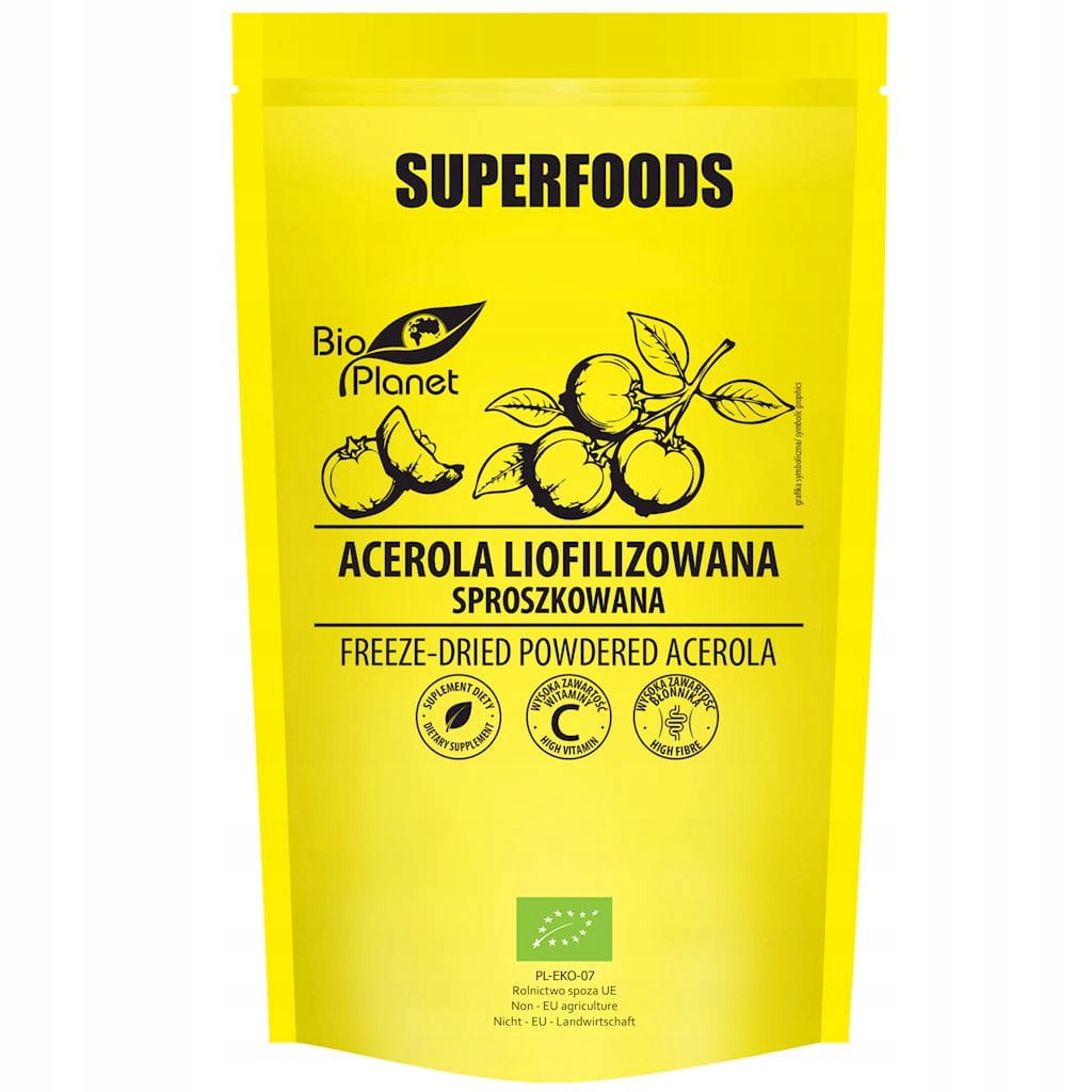 Acerola Lyofilizovaná Prášková Bio 100 g Bio Planet Superpotraviny
