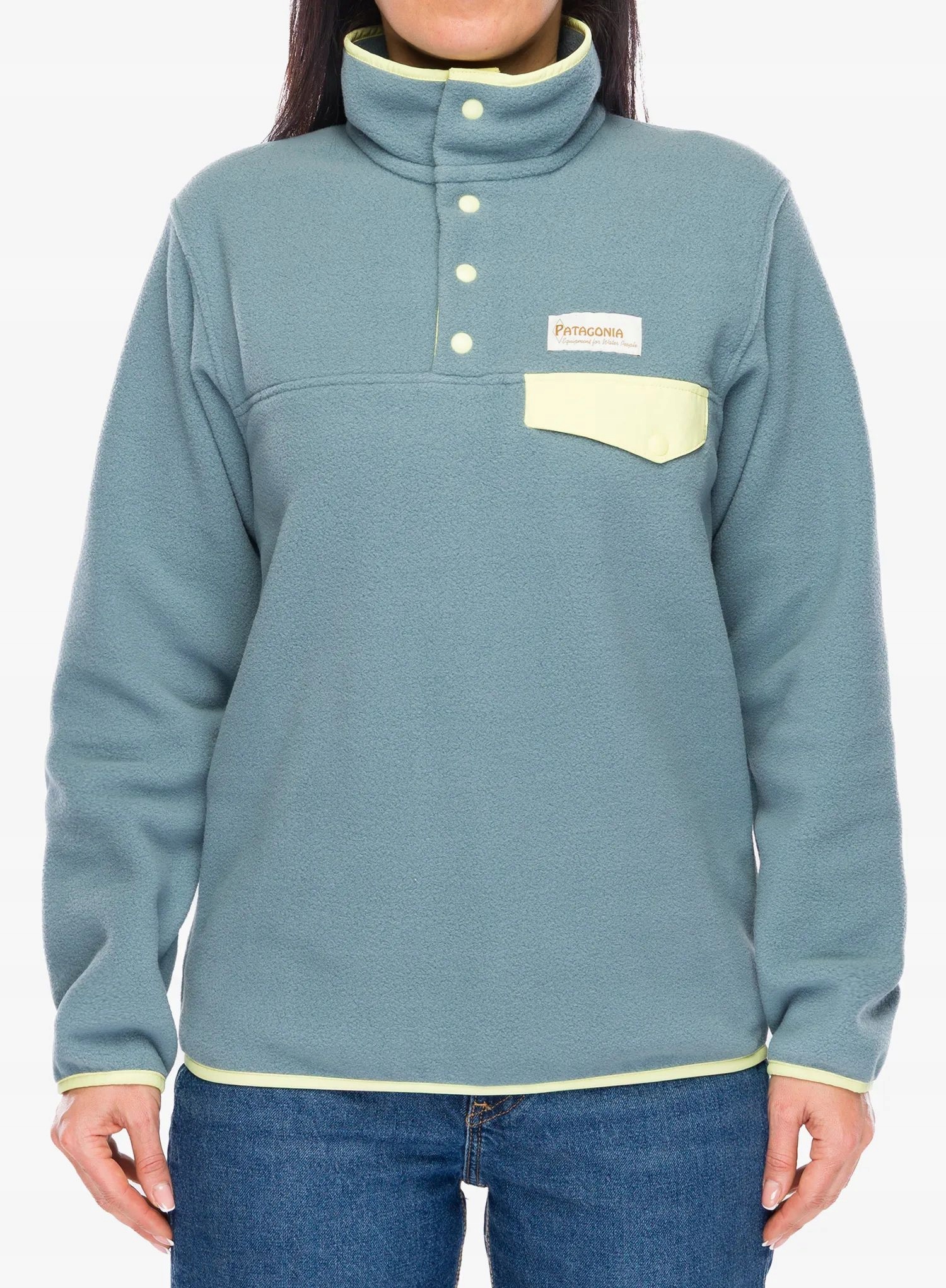 Mikina fleecová dámská Patagonia Lightweight Synch Snap-T Po blue sage S