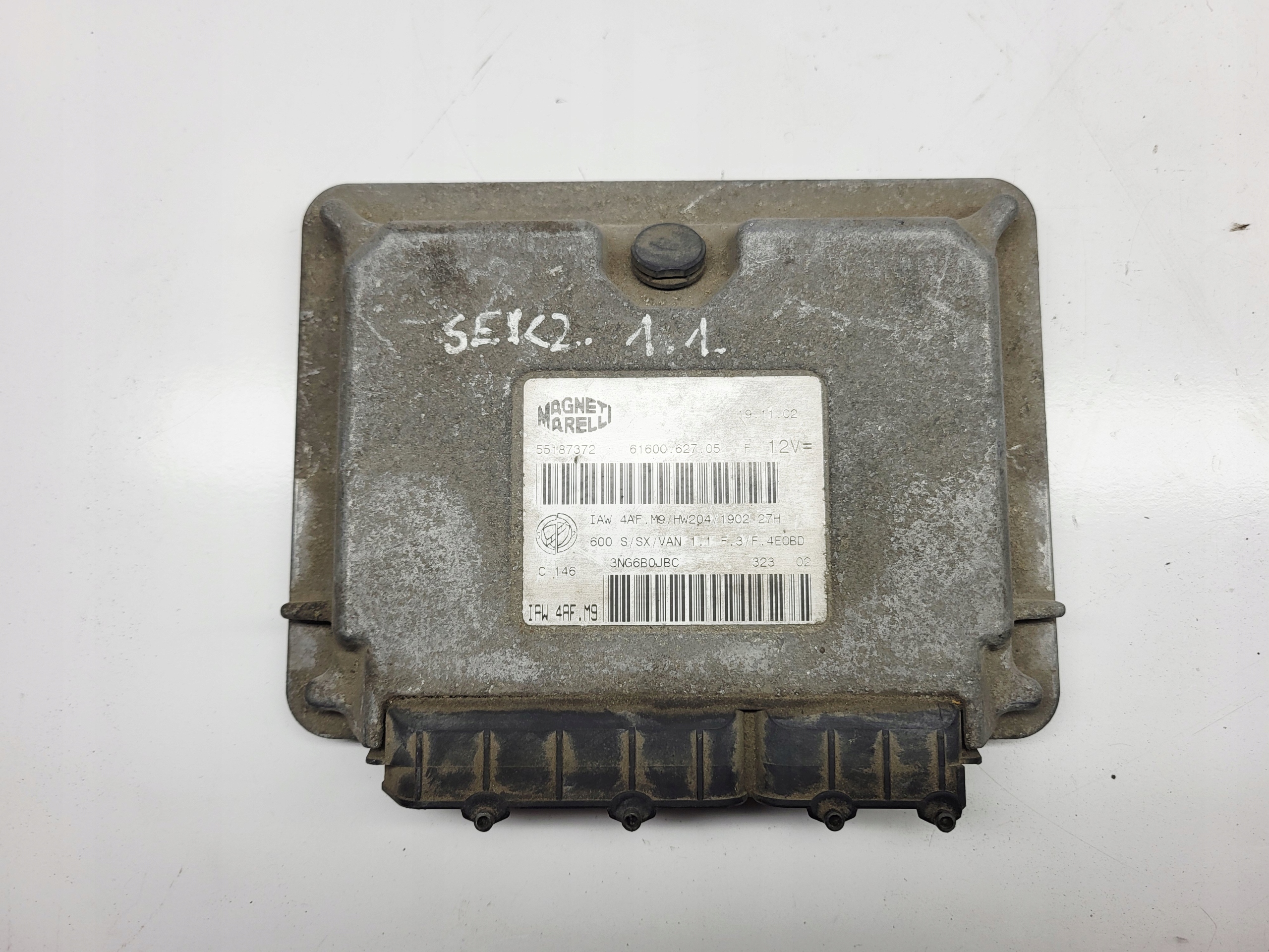 computer control unit of the engine FIAT SEICENTO 1.1 55187372