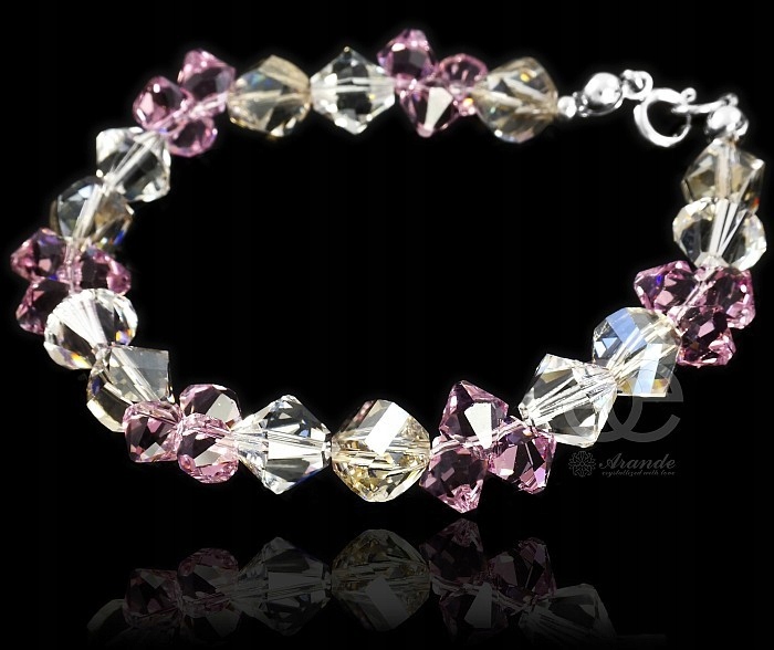 Krystaly Krásný náramek Amethyst Silver Stříbro