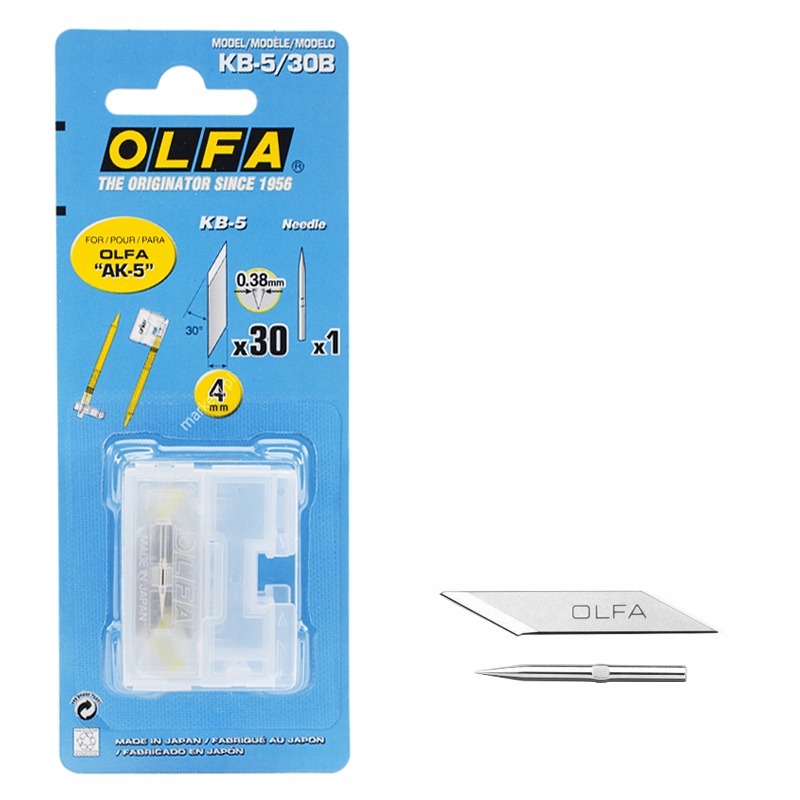 

Ostrza Olfa KB-5 do noża Olfa AK-5 (30 szt)