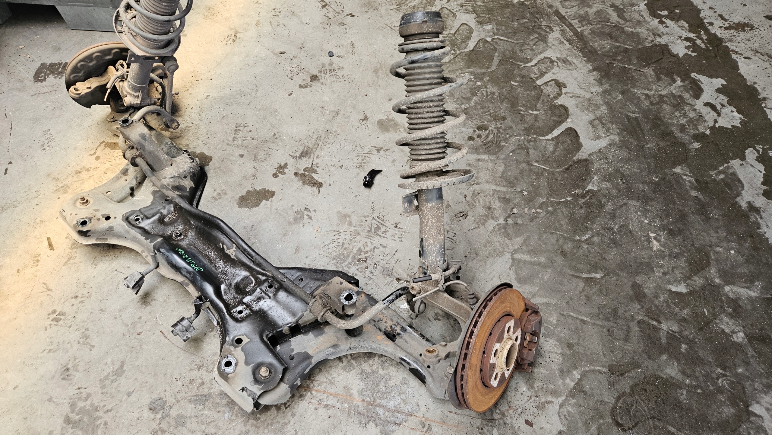 VW POLO 6R0 Pont essieu Essieu Bras Complets Avant Suspension